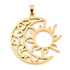 304 Stainless Steel Pendants STAS-Z076-19G-1