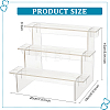 3-Layer Rectangle Acrylic Minifigures Organizer Display Risers ODIS-WH0038-38A-2