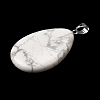 Natural Howlite Pendants G-F820-14P-23-2
