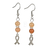 Natural Mixed Gemstone Dangle Earrings EJEW-JE05357-2