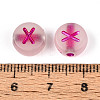 Luminous Frosted Acrylic Beads FACR-T008-02X-4