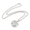 201 Stainless Steel Pendant Necklaces NJEW-H030-01P-2