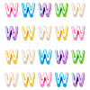 20Pcs UV Plating Opaque Acrylic European Beads OACR-TADJ0001-16W-2