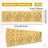 Self Adhesive Gold Foil Embossed Stickers DIY-WH0575-016-2