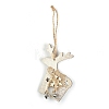 Wooden Pendant Decorations with Bell XMAS-PW0001-173A-1