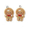 Christmas Theme Opaque Resin Pendants FIND-E025-04-2