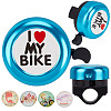 I Love My Bike Alloy Bicycle Bells FIND-WH0117-97C-1