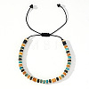 Ethnic Style Natural Mixed Gemstone Column Beads Braided Bead Bracelets for Men Women BR3776-5-1