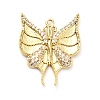 Brass Micro Pave Cubic Zirconia Pendants KK-L229-069G-1