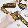 Vintage Jacquard Polyester Ribbon OCOR-WH0109-341A-3
