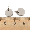 304 Stainless Steel Charms STAS-P356-01P-3