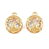 Brass Pave Clear Cubic Zirconia Charms CU-CBA2E4B-05G-1