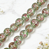 1 Strand Handmade Glod Sand Lampwork Beads Strands LAMP-PA0001-77B-4