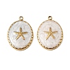 304 Stainless Steel Enamel Pendants STAS-I371-02G-02-1
