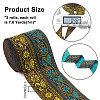 2Rolls 2 Colors Ethnic Style Embroidery Polyester Ribbons OCOR-GA0001-11-2