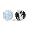Transparent Resin Inner Flower Beads RESI-C070-16-2