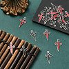 20Pcs 2 Colors Alloy Enamel Pendants FIND-YW0012-42-5
