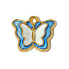 304 Stainless Steel Enamel Pendants STAS-OY005-40G-3