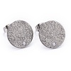 Non-Tarnish 304 Stainless Steel Stud Earring Findings X-STAS-Z021-C-01P-1