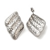 304 Stainless Steel Stud Earrings for Women EJEW-U019-01P-02-1