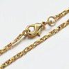 Brass Chain Necklaces MAK-F013-01G-2