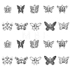 100Pcs 10 Styles Tibetan Style Zinc Alloy Pendants TIBEP-CJ0002-91-1