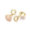 Brass Enamel European Dangle Charms KK-N287-34G-05-2