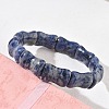 Bamboo Natural Sodalite Beads Stretch Bracelets for Women Men BJEW-K304-01E-3