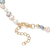 Natural Baroque Keshi Pearl Two Sides Polished Beaded Necklaces for Women NJEW-JN05824-5