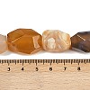Natural Yellow Botswana Agate Beads Strands G-F796-C05-01-5