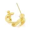 Whale Tail Zinc Alloy Brooches for Backpack Clothes JEWB-S029-01G-2