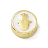 Real 18K Gold Plated Brass Enamel Beads KK-F814-05G-M-3