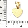 304 Stainless Steel Pendants STAS-D225-05G-3