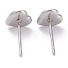 Non-Tarnish 304 Stainless Steel Stud Earring Settings STAS-J032-13-2