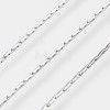 Long-Lasting Plated Brass Boston Link Chain Necklaces NJEW-K112-08P-NF-2