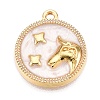 Alloy Enamel Pendants ENAM-T021-03E-1