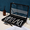 Wood Coverd with PU Leather Necklaces Display Cases AJEW-WH20054-340A-3