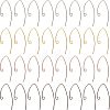 SUPERFINDINGS 80Pcs 4 Colors Brass Earring Hooks KK-FH0004-45-1