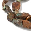 Raw Rough Natural Green Opal Beads Strands G-M453-D13-4