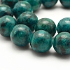 Dyed & Natural Yellow Turquoise(Jasper) Beads Strands X-GSR18mmC094-5