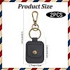 Rectangle PU Leather Ring Holder Pendant Decoration AJEW-CP0011-03-2