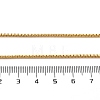 2mm Rack Plating Brass Box Chain Necklaces for Women Men MAK-L044-60G-5