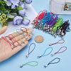 Gorgecraft 180Pcs 6 Colors Polyester Cord Mobile Making Cord Loops AJEW-GF0008-55-3