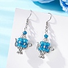 Glass Seed Beaded Dangle Earrings EJEW-MZ00703-6