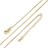 Brass Box Chain Necklaces for Women NJEW-D302-41G-4