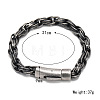 304 Stainless Steel Rope Chain Bracelets for Men Women FS-WG363AE-01-1