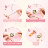 10Pcs 2 Colors Alloy Bookmarks AJEW-YW00005-3