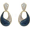 Alloy Enamel Stud Dangle Earrings WG174D6-01-3