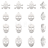 16Pcs 4 Styles 201 & 304 Stainless Steel Charms STAS-UN0060-22-1