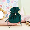 Velvet Jewelry Bags with Drawstring & Plastic Imitation Pearl TP-CJC0001-03B-4